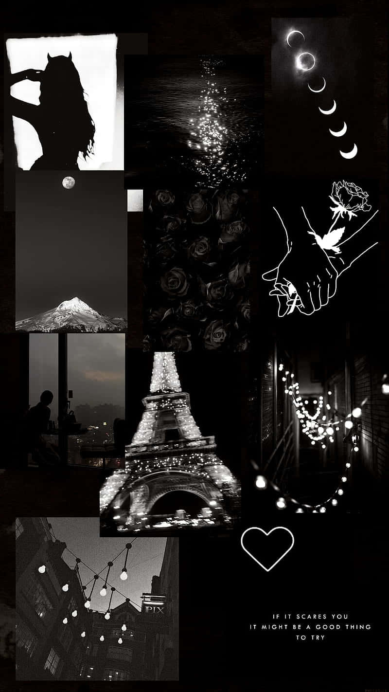 800x1422 Download Monochrome_ Montage_ Aesthetic Wallpaper