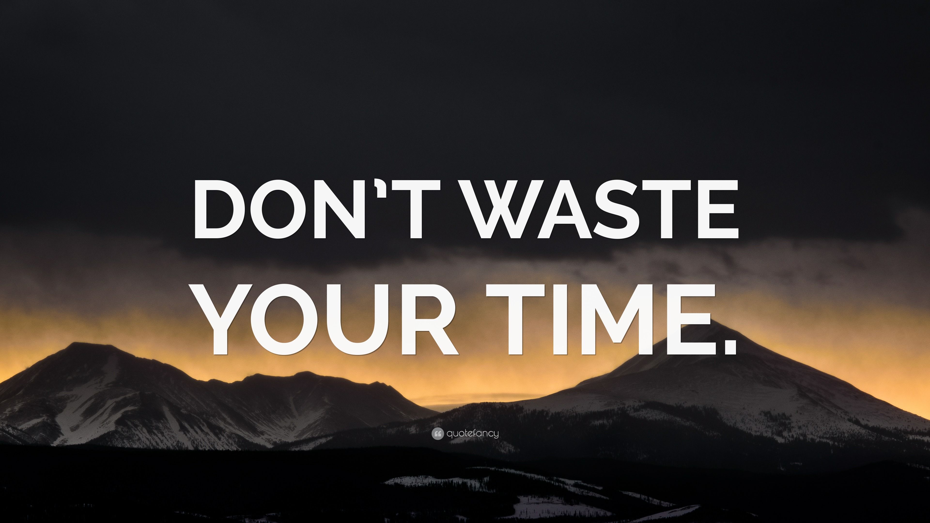 3840x2160 Wasting Time Wallpaper