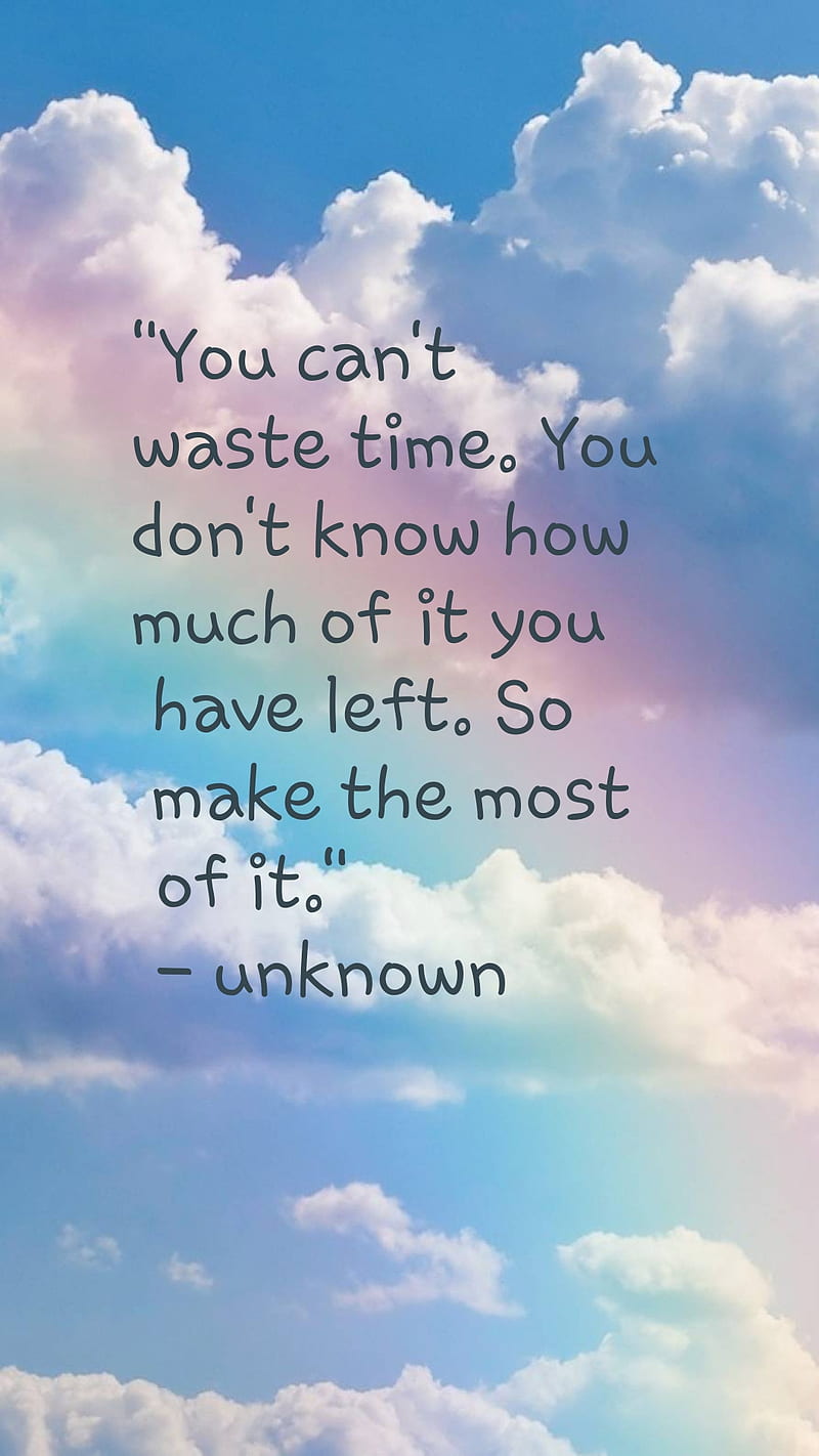 800x1422 Time, rainbow, quotes, wasting time, HD phone wallpaper