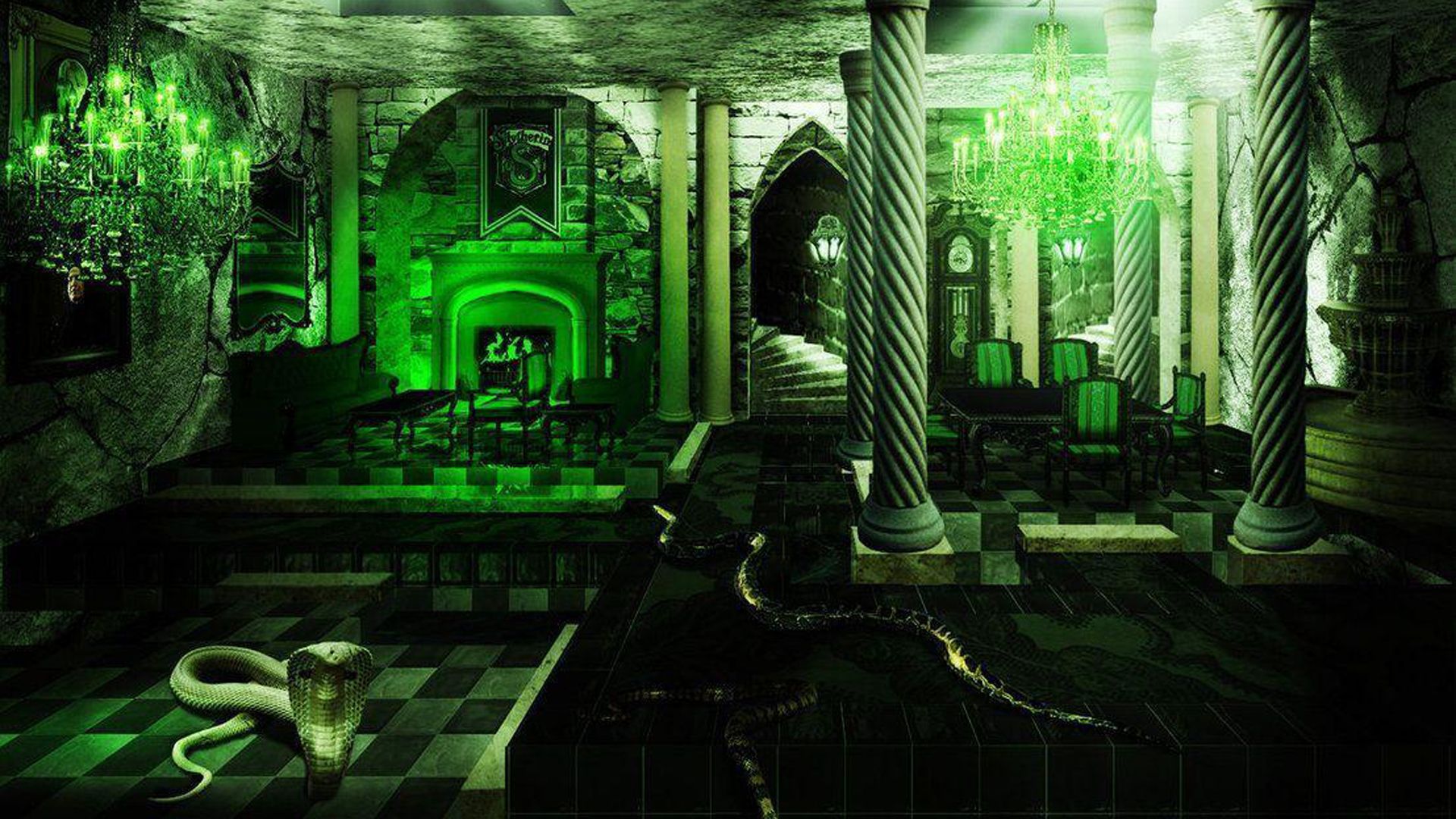 1920x1080 Snake On Floor HD Slytherin Wallpaper