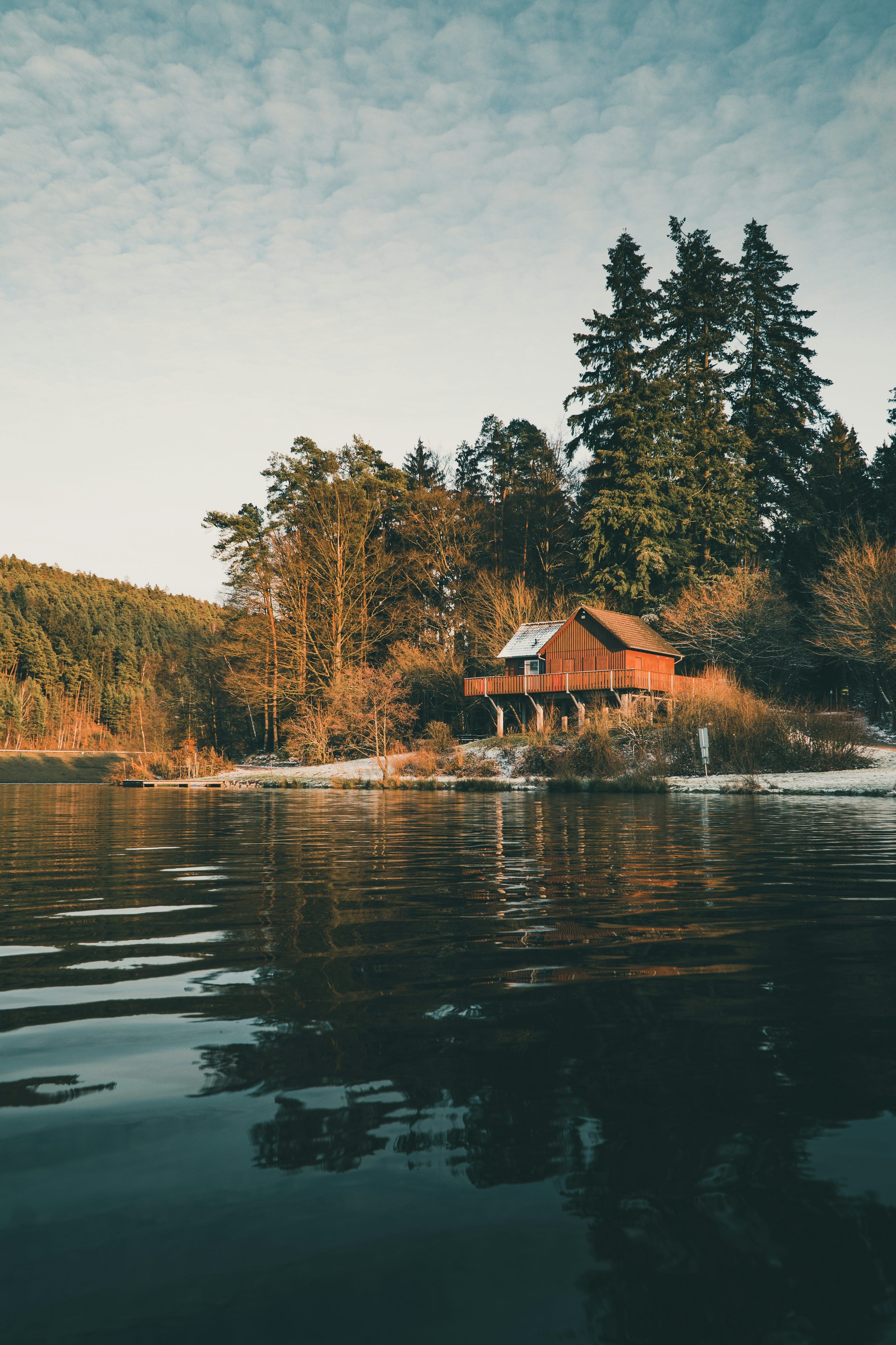 3000x4500 Lake House Picture. Download Free Image