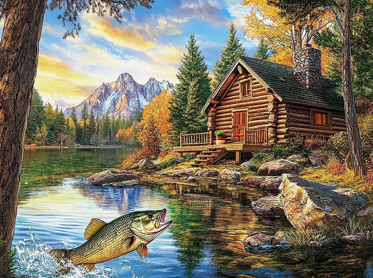 1500x1118 Lake house Piece Jigsaw Puzzle