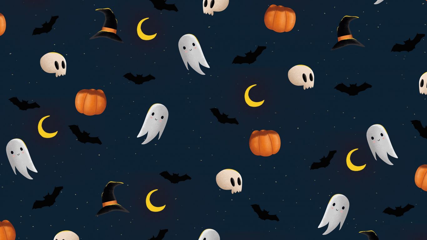 1366x768 Halloween Art Laptop Wallpaper