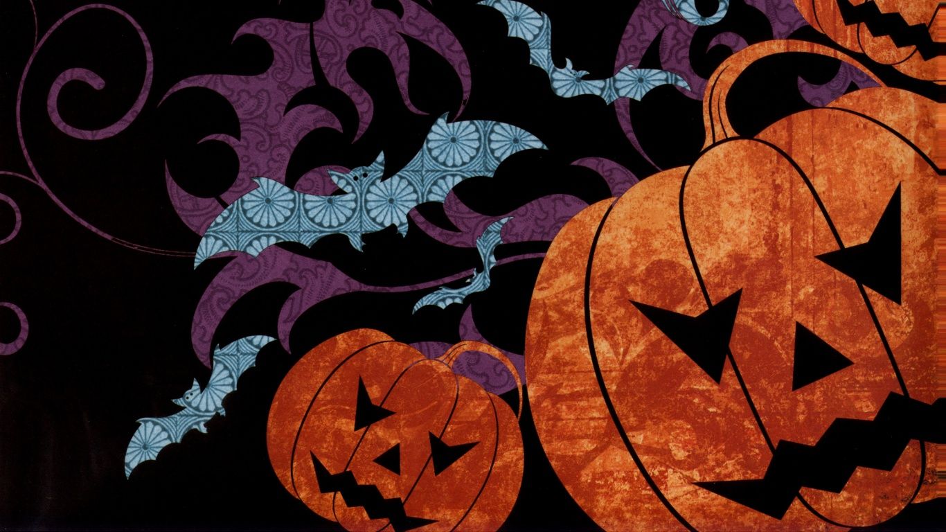 1366x768 Spooky Halloween Background 4K UHD Wallpaper for UltraHD Desktop and TV : Smartphone and Tablet Devices