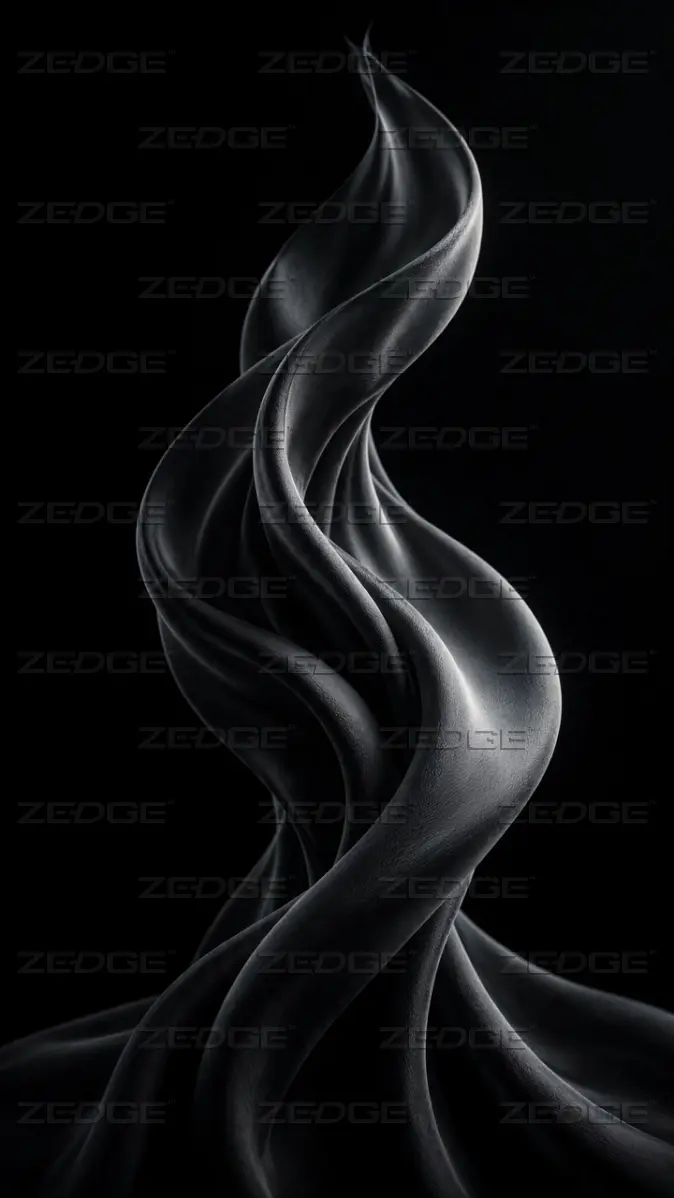 674x1198 Black Silk Sculpture