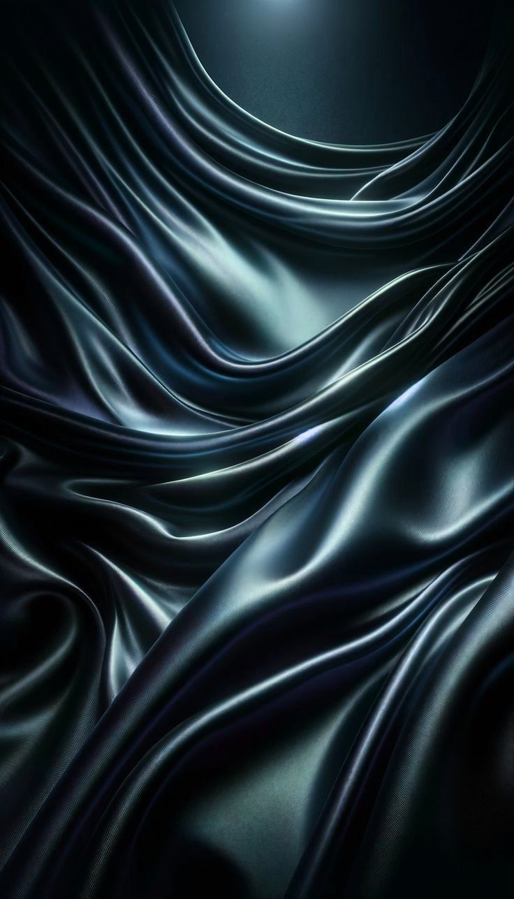 736x1287 Abstract Wavy Black Fabric. Elegant dark fabric background, Black silk background, Luxurious fabric background