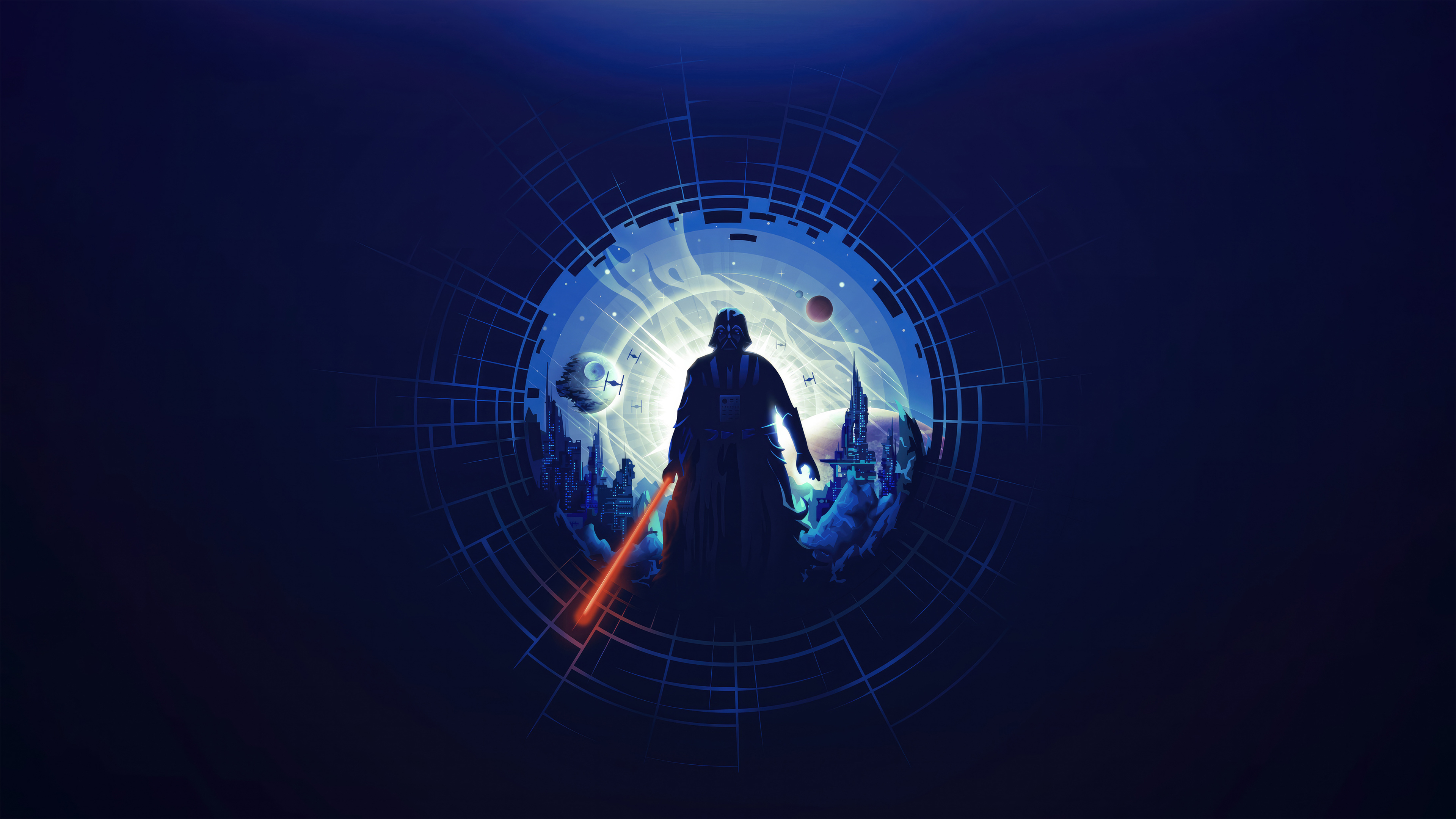 3840x2160 Minimal Darth Vader HD Sci Fi Star Wars Wallpaper, HD Artist 4K Wallpaper, Image and Background