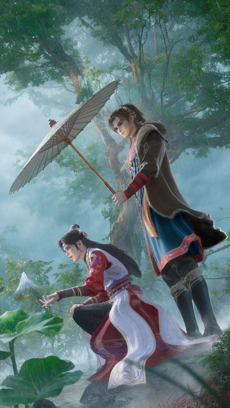 736x1306 Qin Mu & Ling Yuxiu] [牧神记动画官微/Tales of herding gods]
