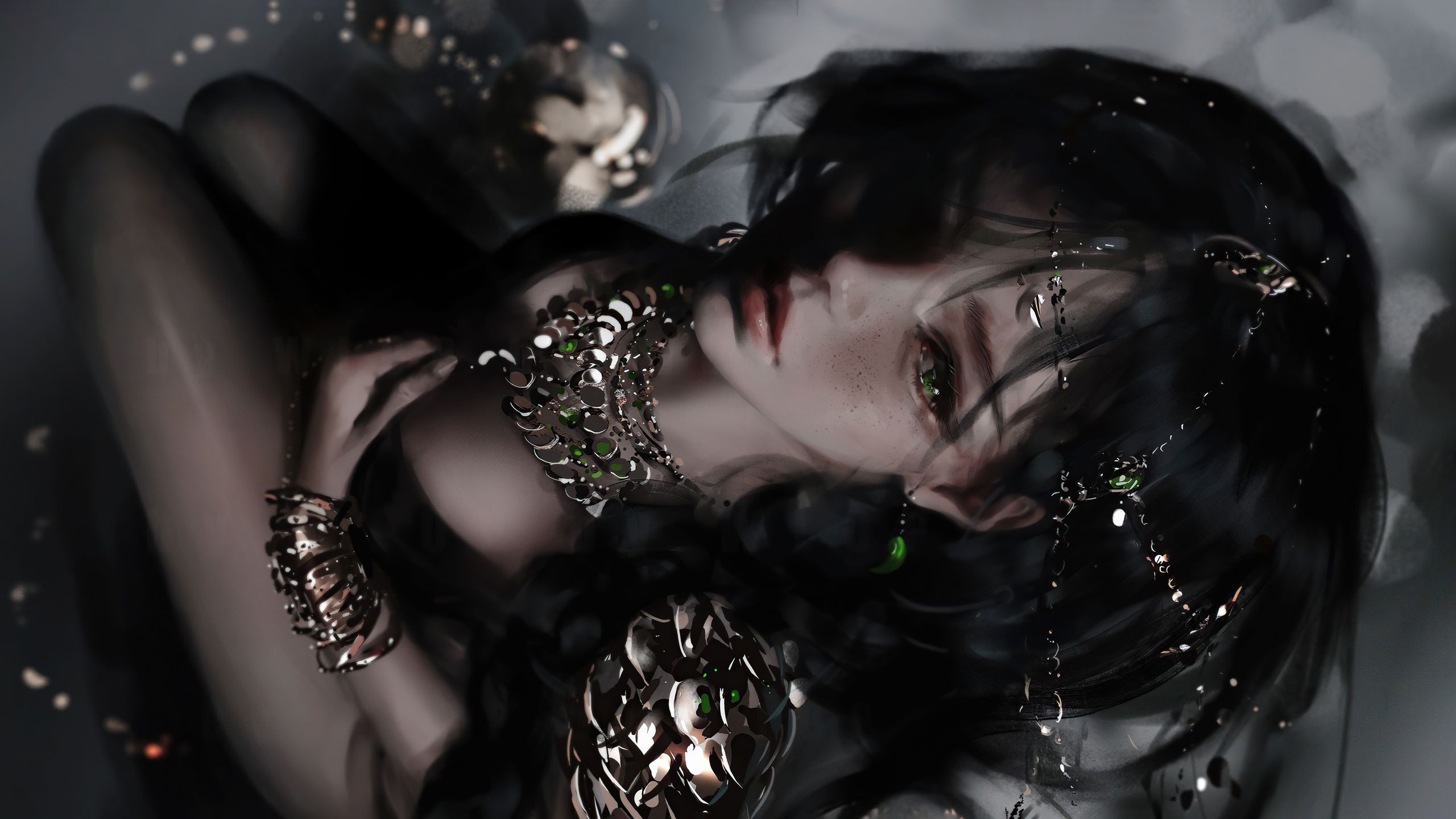 2560x1440 Dark Shadow Anime Girl 4k 1440P Resolution , HD 4k Wallpaper , Image, Background, Photos and Picture