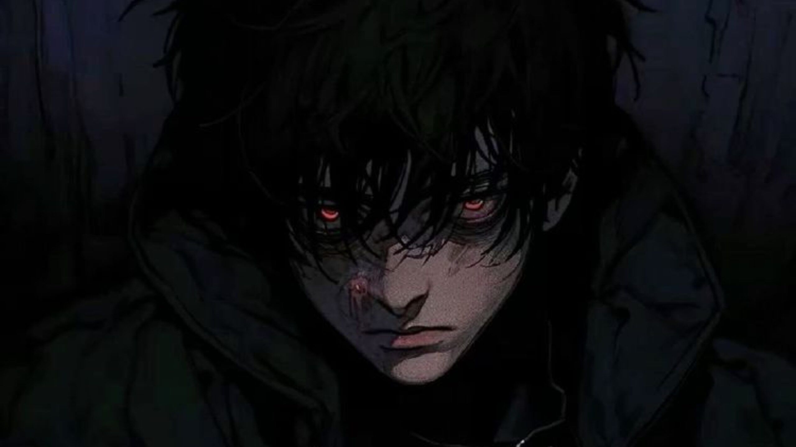 2560x1440 Dark Anime Boy 4k Wallpaper