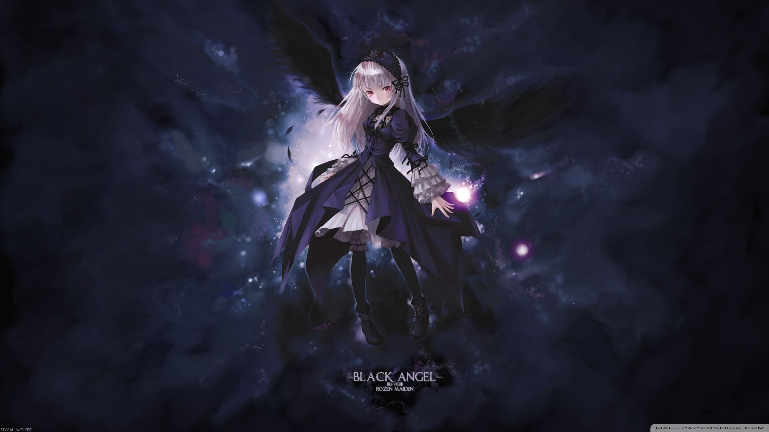 2560x1440 Black Angel 4K UHD Wallpaper for UltraHD Desktop and TV