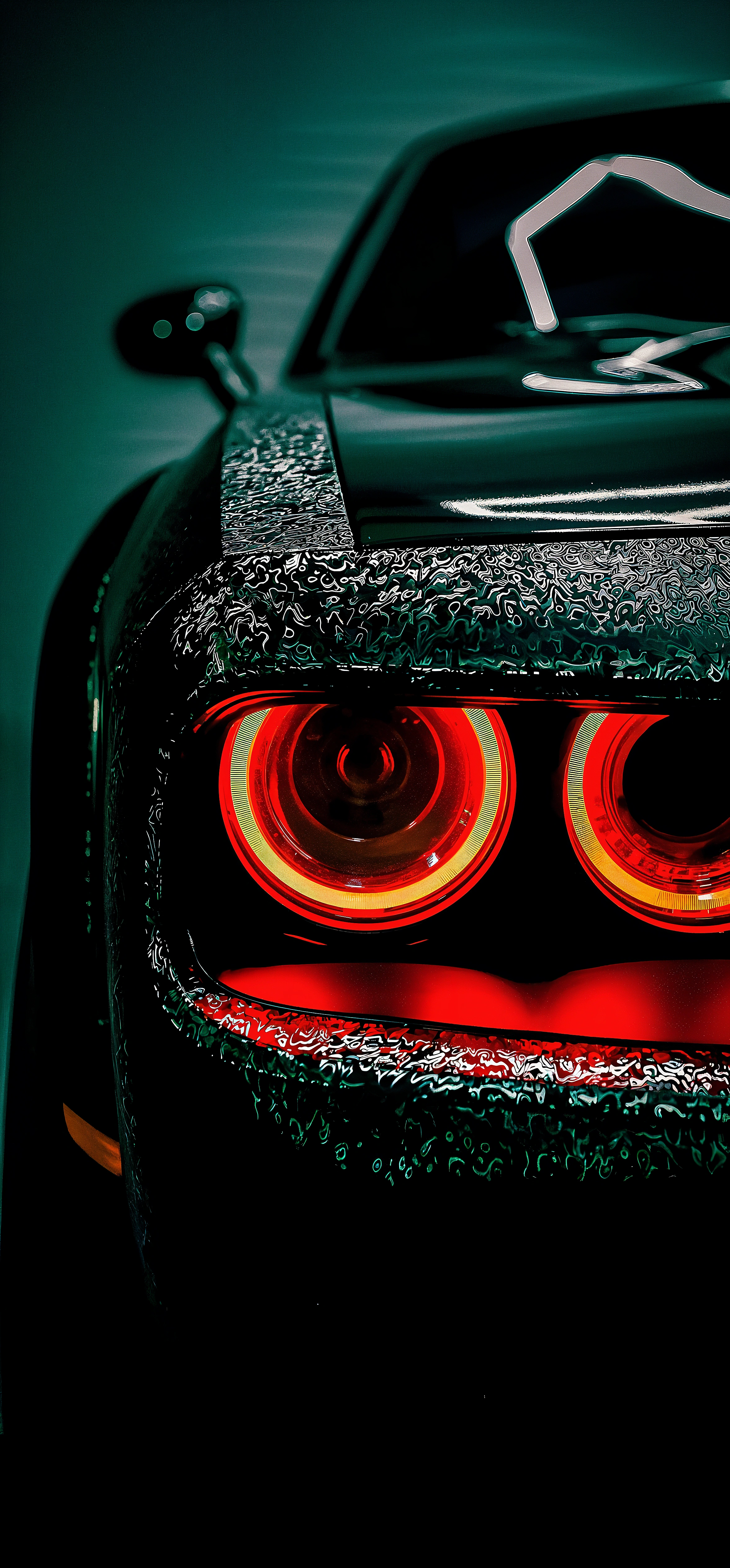2352x5048 Challenger Devil Eyes Wallpaper iPhone 4k