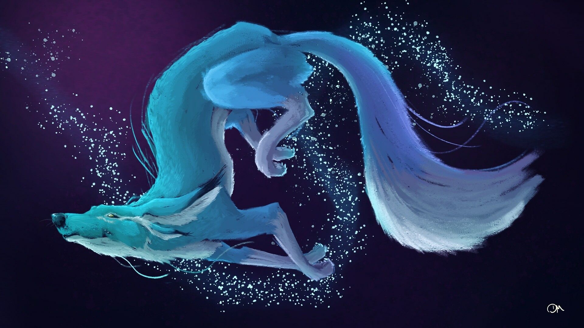 1920x1080 Denise Mathwig design based on a fox