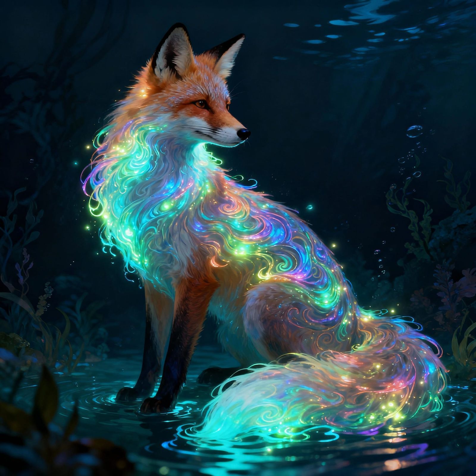 1600x1600 A beatiful water looking fox Water Fox with Bio