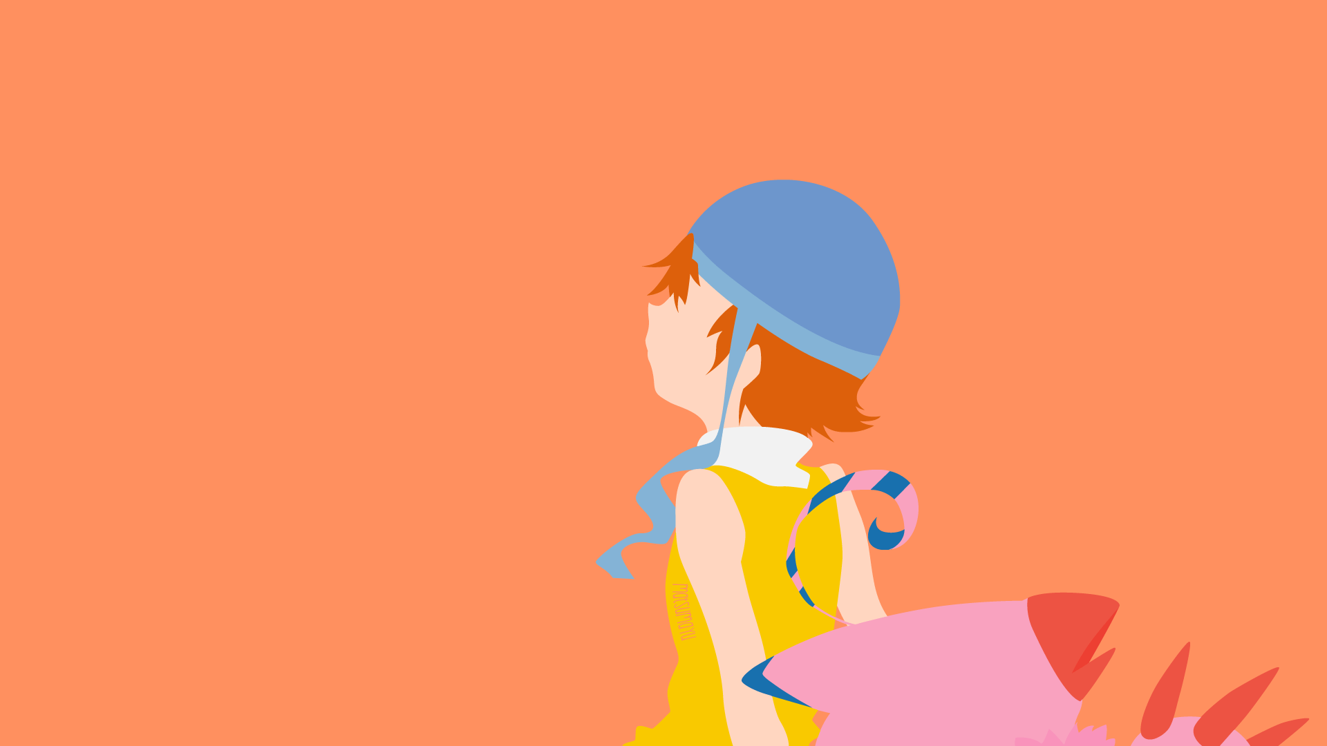 1920x1080 Minimalist Anime Digimon HD Wallpaper