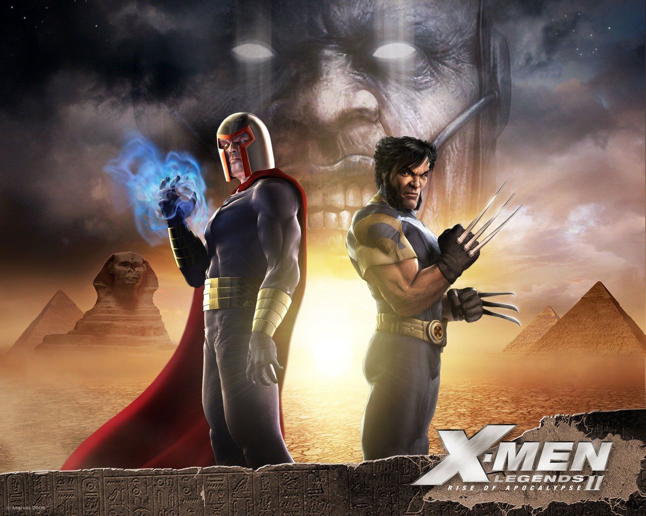 1280x1024 Magneto & Wolverine (X Men Legends II) Comics