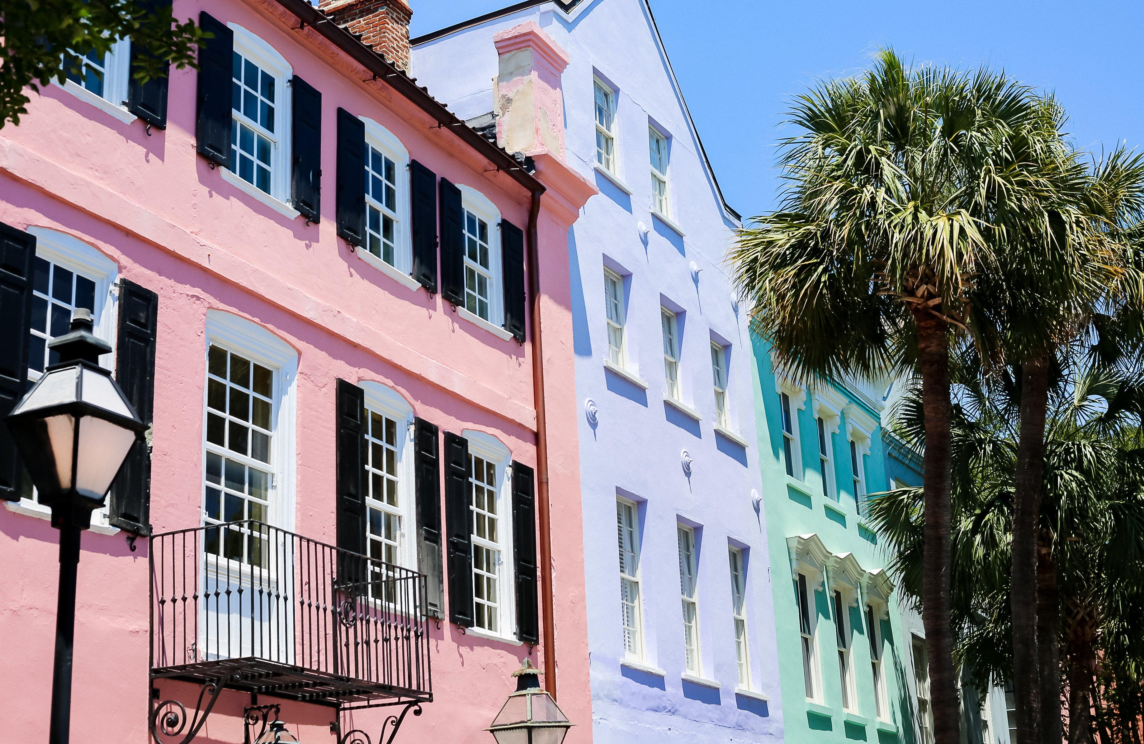 3674x2388 Charleston SC Photography Prints. Rainbow Row & Battery Park Wall Art