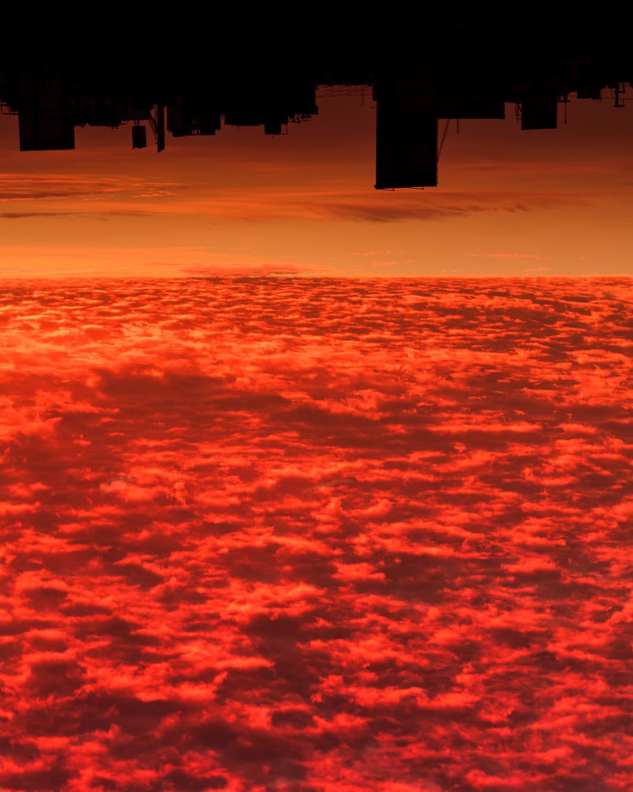 910x1138 HD wallpaper: peru, trujillo, sunset, sky, orange color, beauty in nature