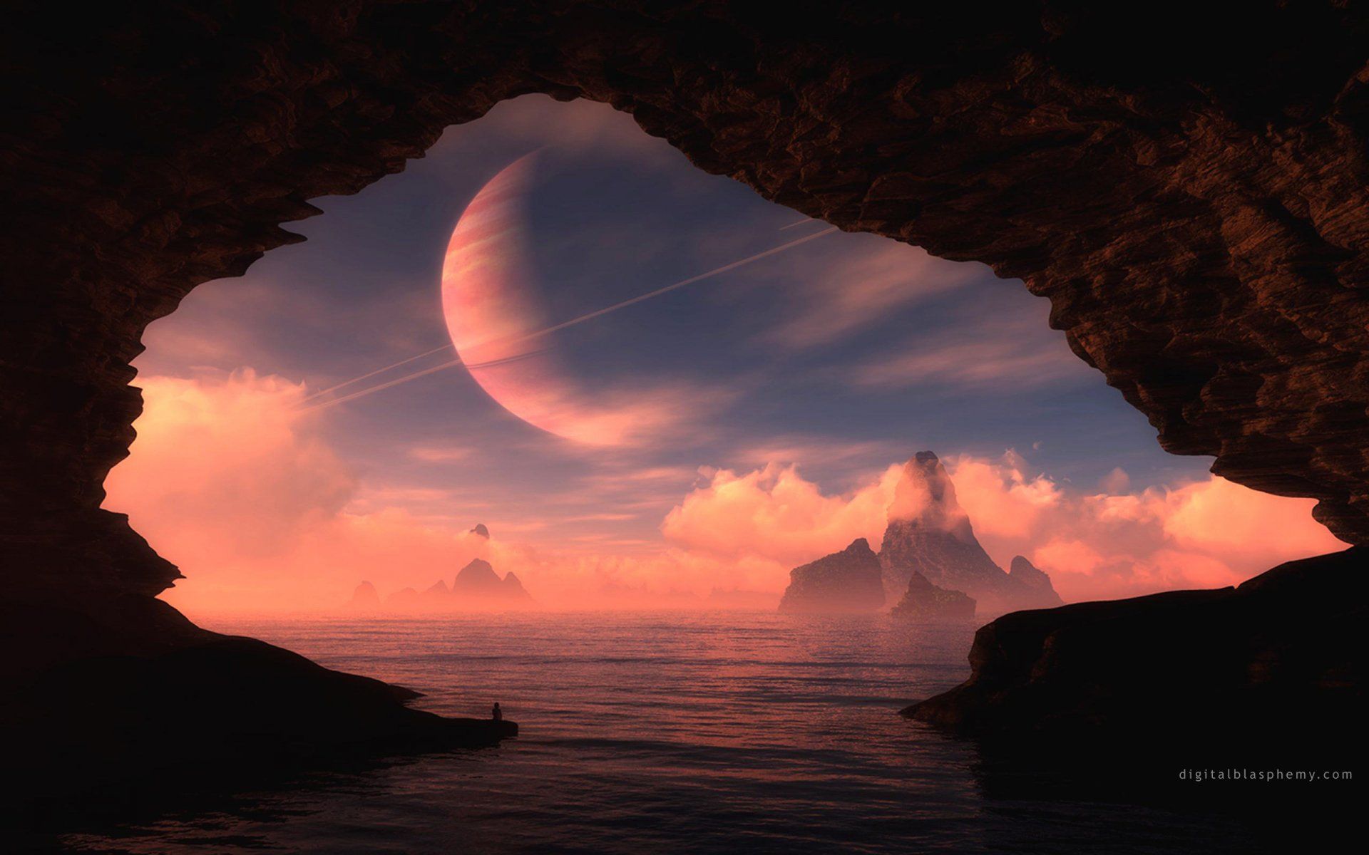 1920x1200 Sci Fi Sunset Planet HD Wallpaperx1600