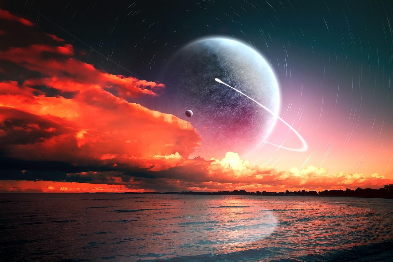 1280x856 Sun Sunset Planet