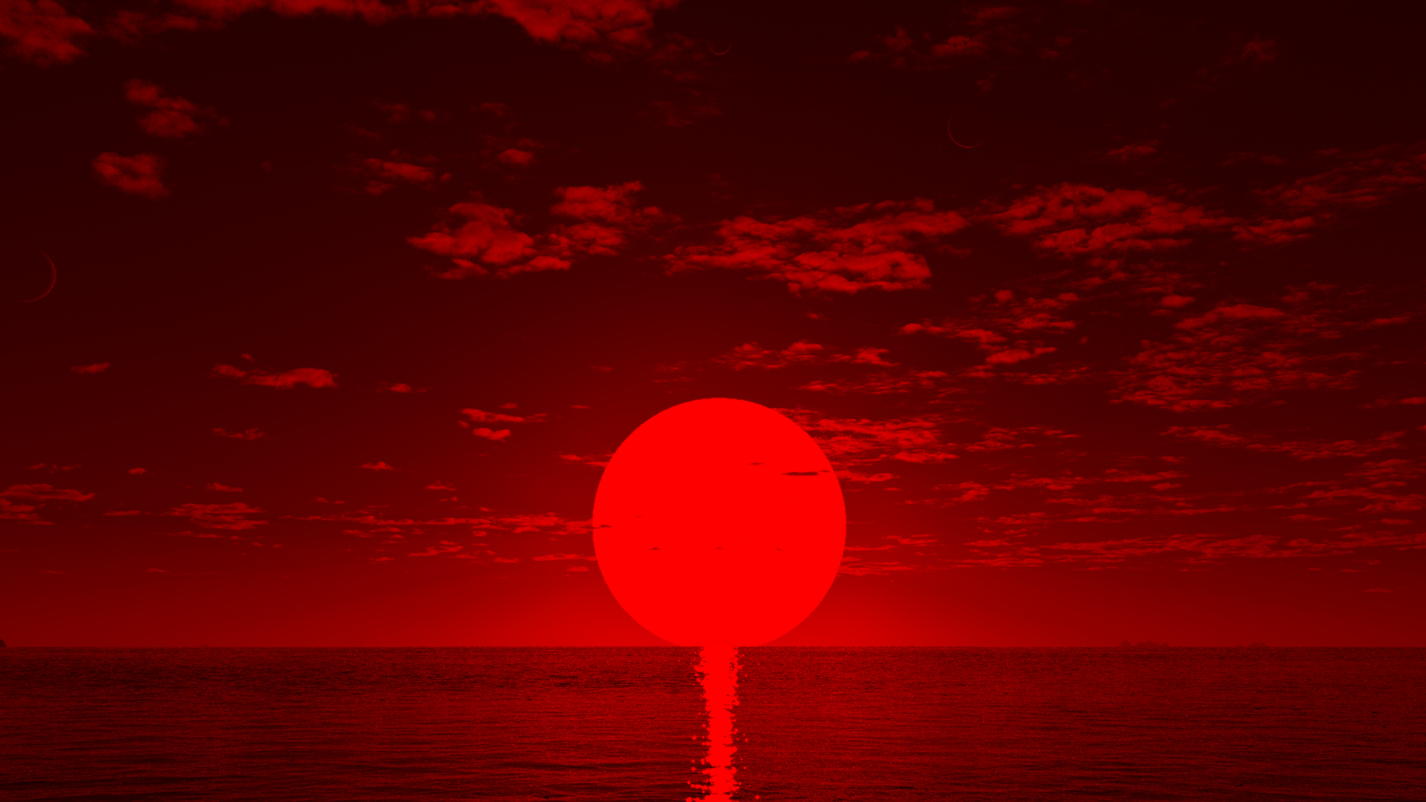 2000x1125 'Endless sunset' over water surface of tidally locked planet TOI 700