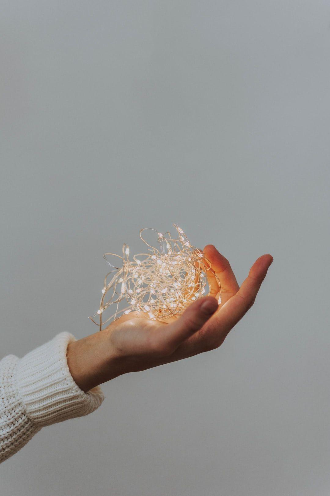 1080x1620 Aesthetic: Fairy Lights. best free aesthetic, light, fairy light and hand photo