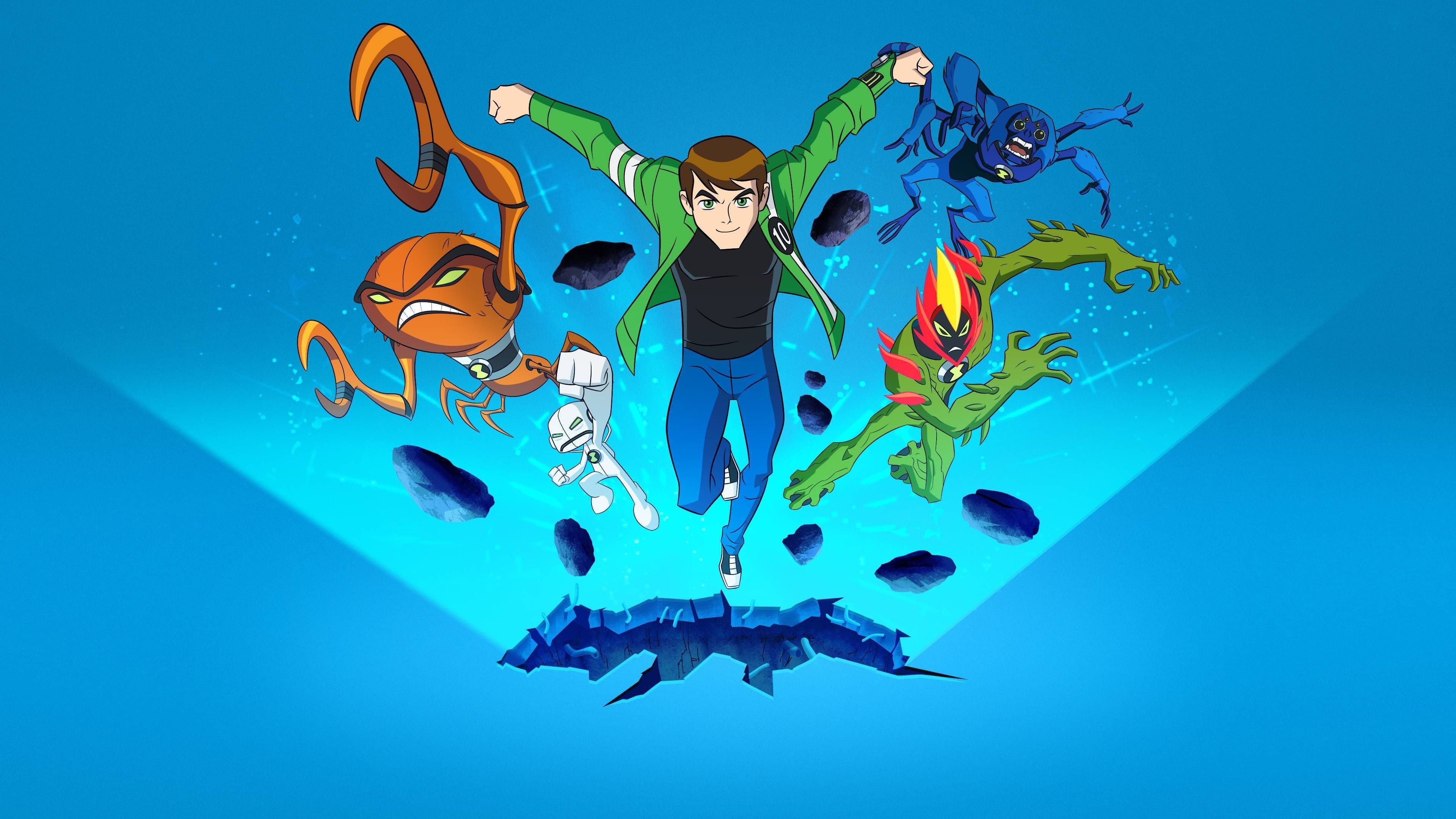 3840x2160 Download Ben 10 Ultimate Alien Force Blue Wallpaper