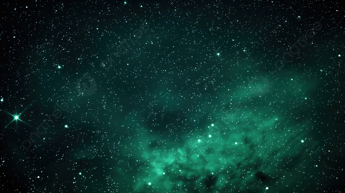 1200x673 Starry Night Sky With A Plethora Of Green Tones, Green Texture, Star Texture, Abstract Space Background Image And Wallpaper for Free Download