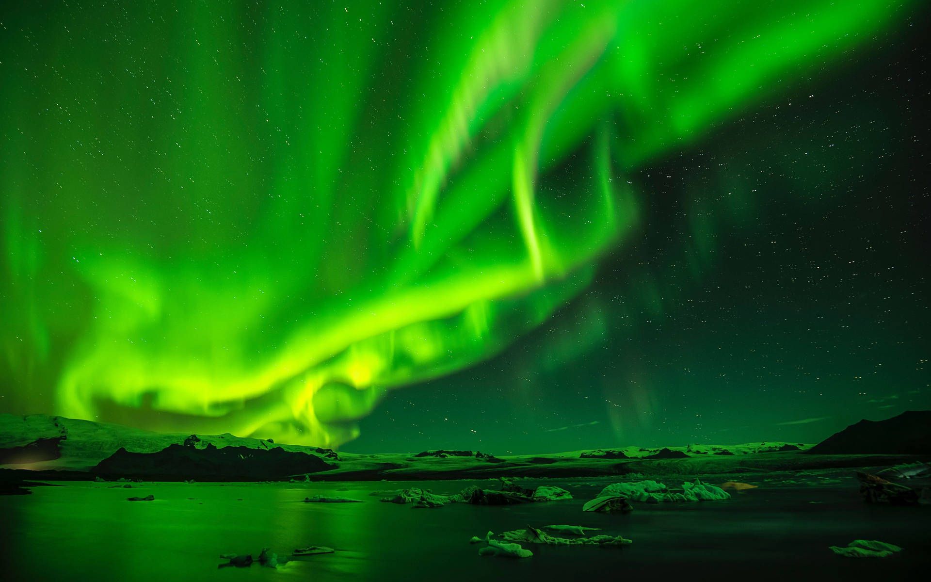 1920x1200 Green Sky Wallpaper