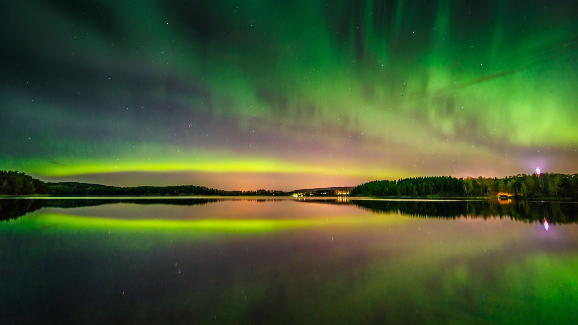 1920x1080 Aurora Borealis Wallpaper 4K, Northern Lights, Finland