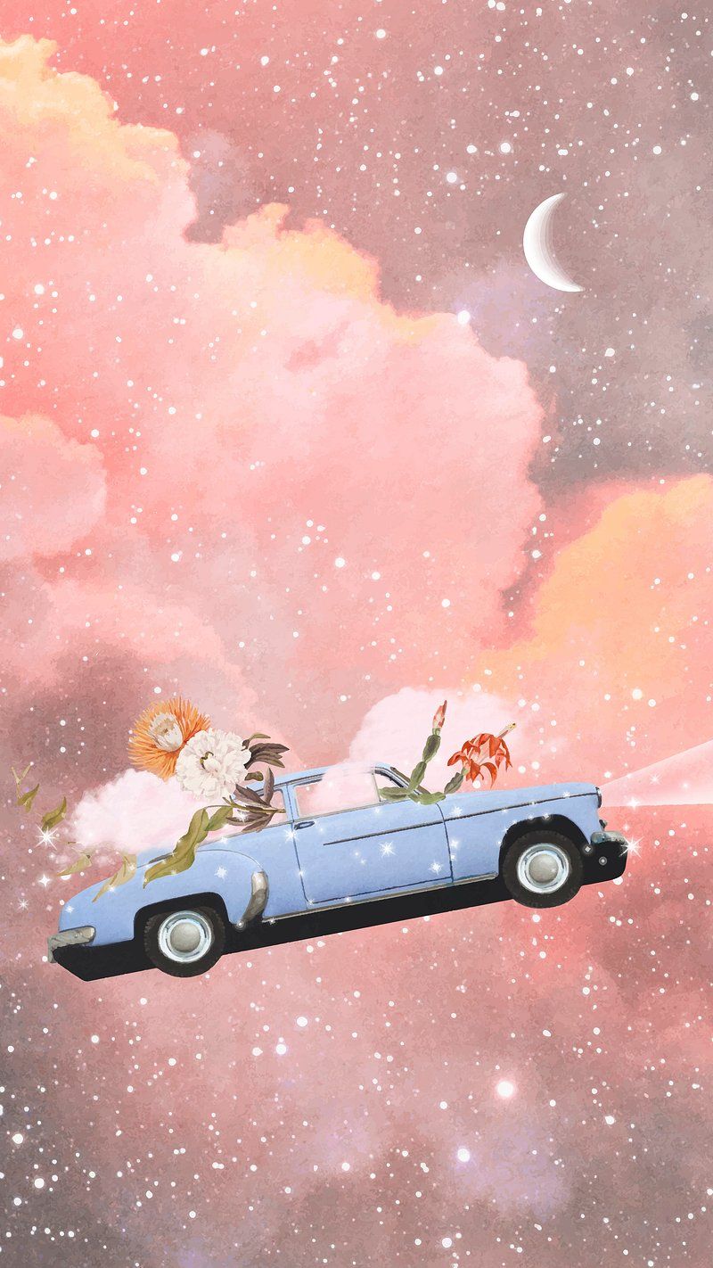 800x1422 Aesthetic pink phone wallpaper, surreal