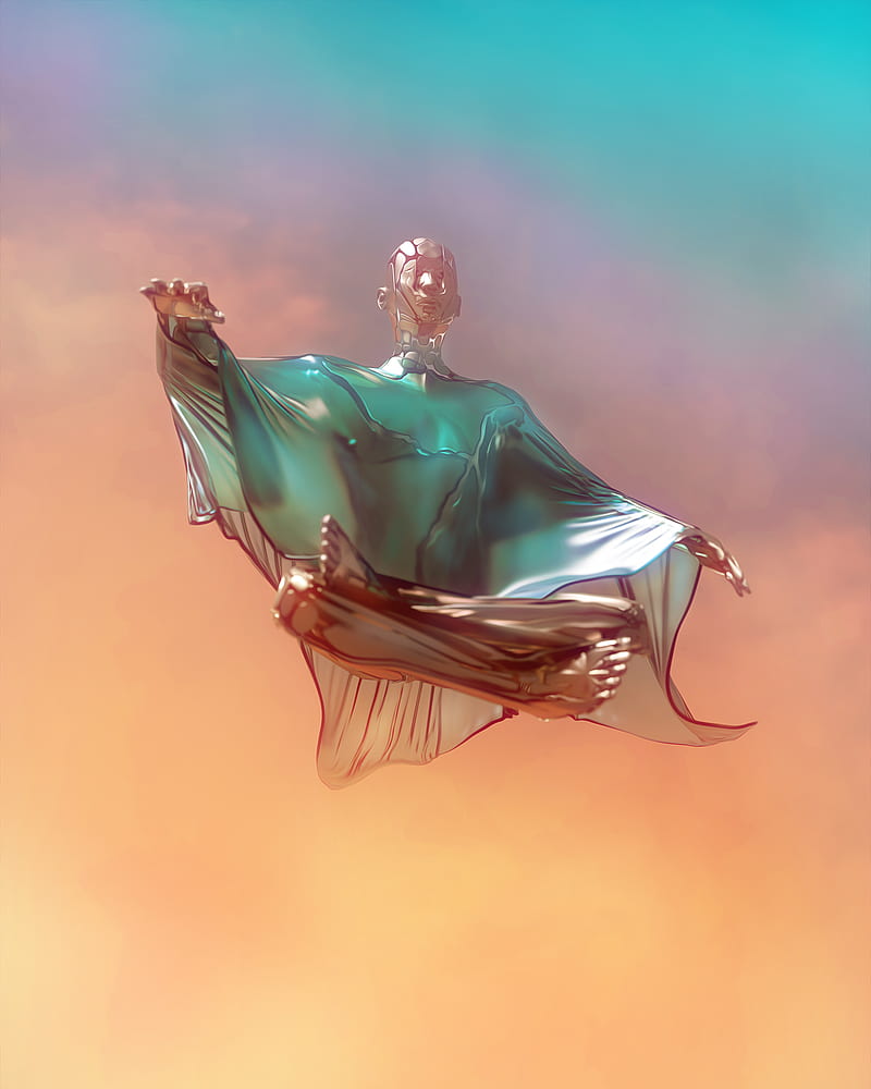 800x1000 CHILL, DUDE, CHILL, aesthetic, calm, colors, meditation, relax, render, spiritual, HD phone wallpaper