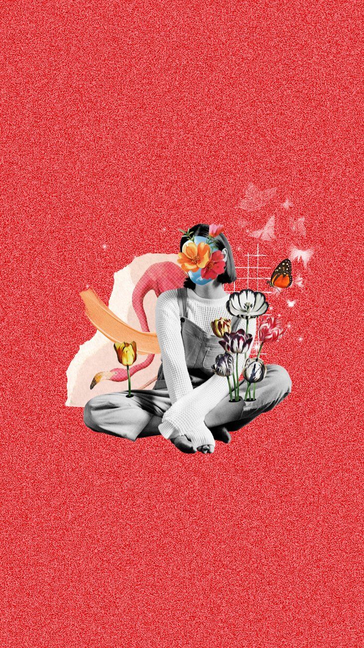 731x1300 Aesthetic surreal landscape phone wallpaper. Premium Photo Illustration