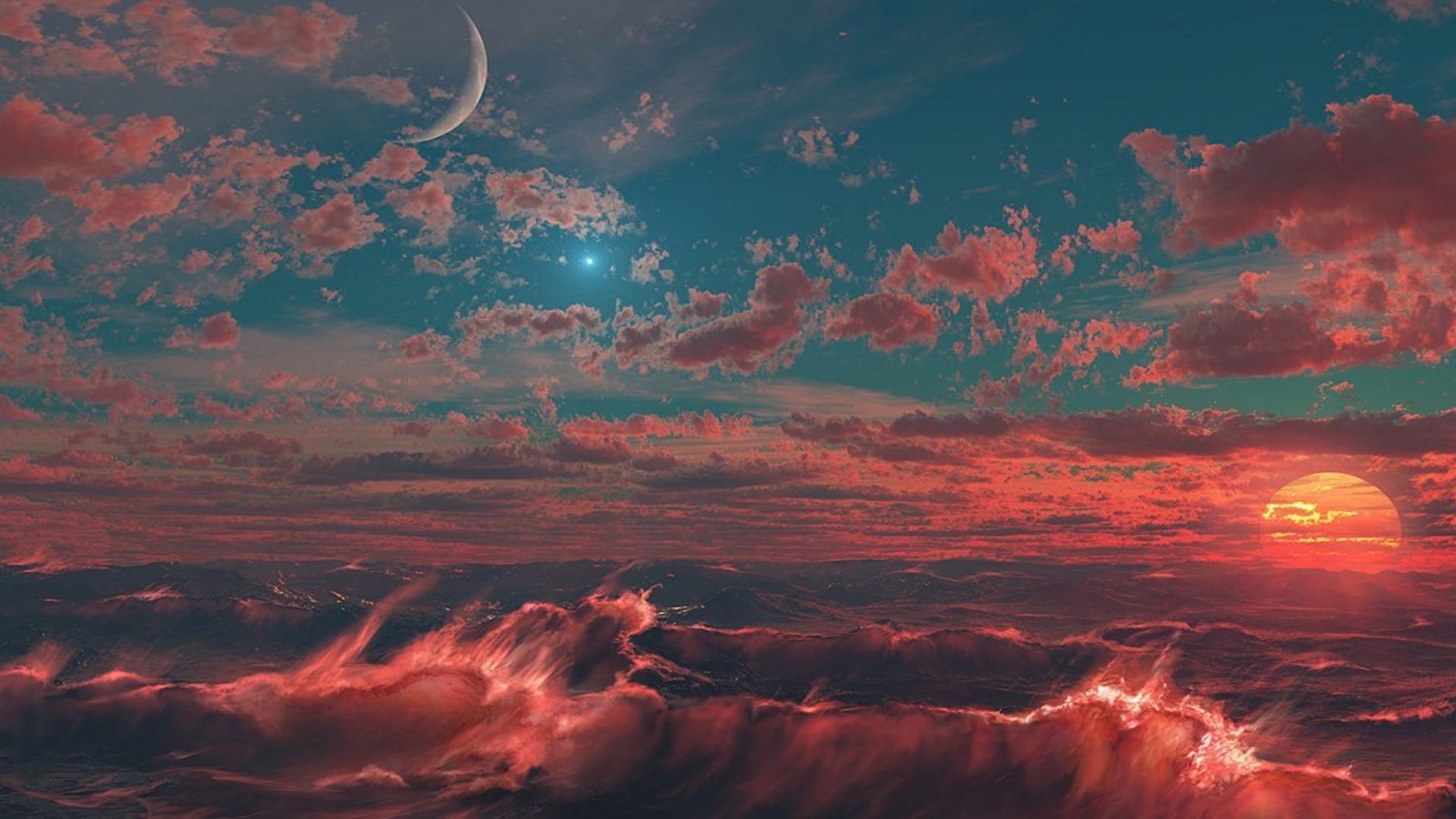 1920x1080 Surreal Art Aesthetic Wallpaper