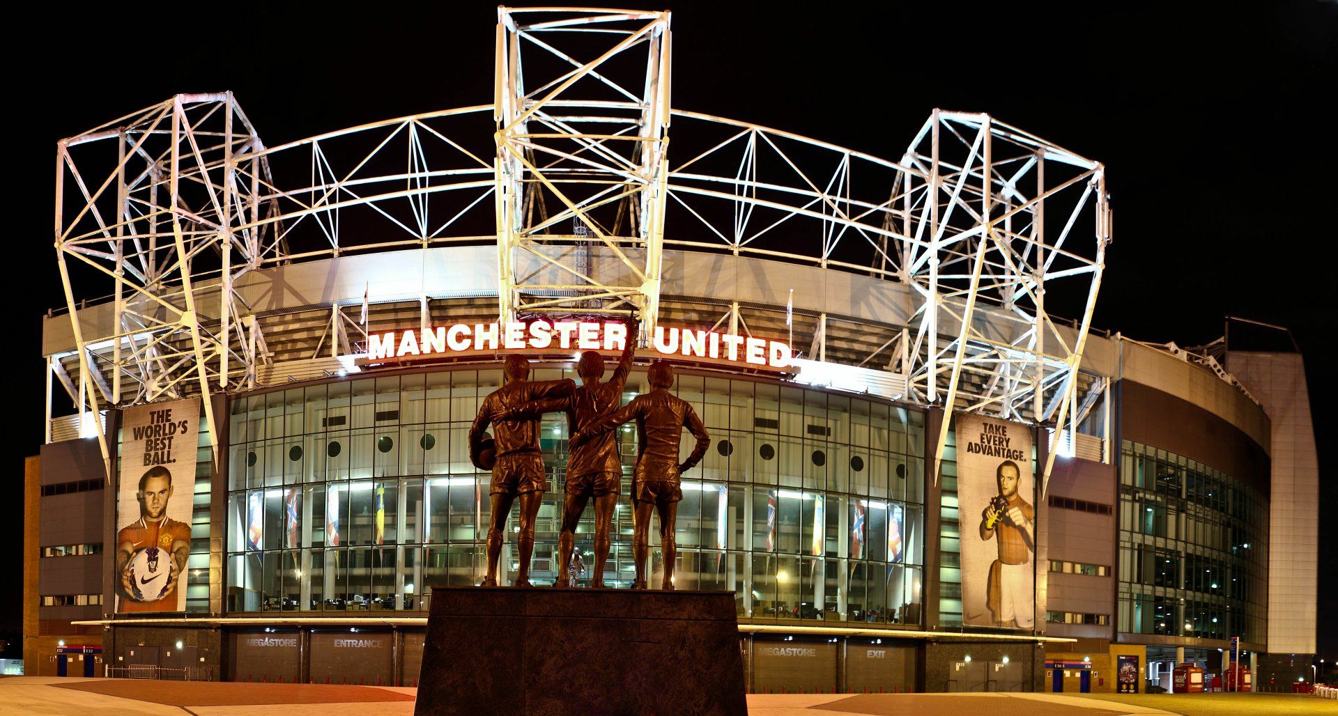 1920x1028 Manchester United Stadium: Iconic Soccer Sports HD Wallpaperx2056