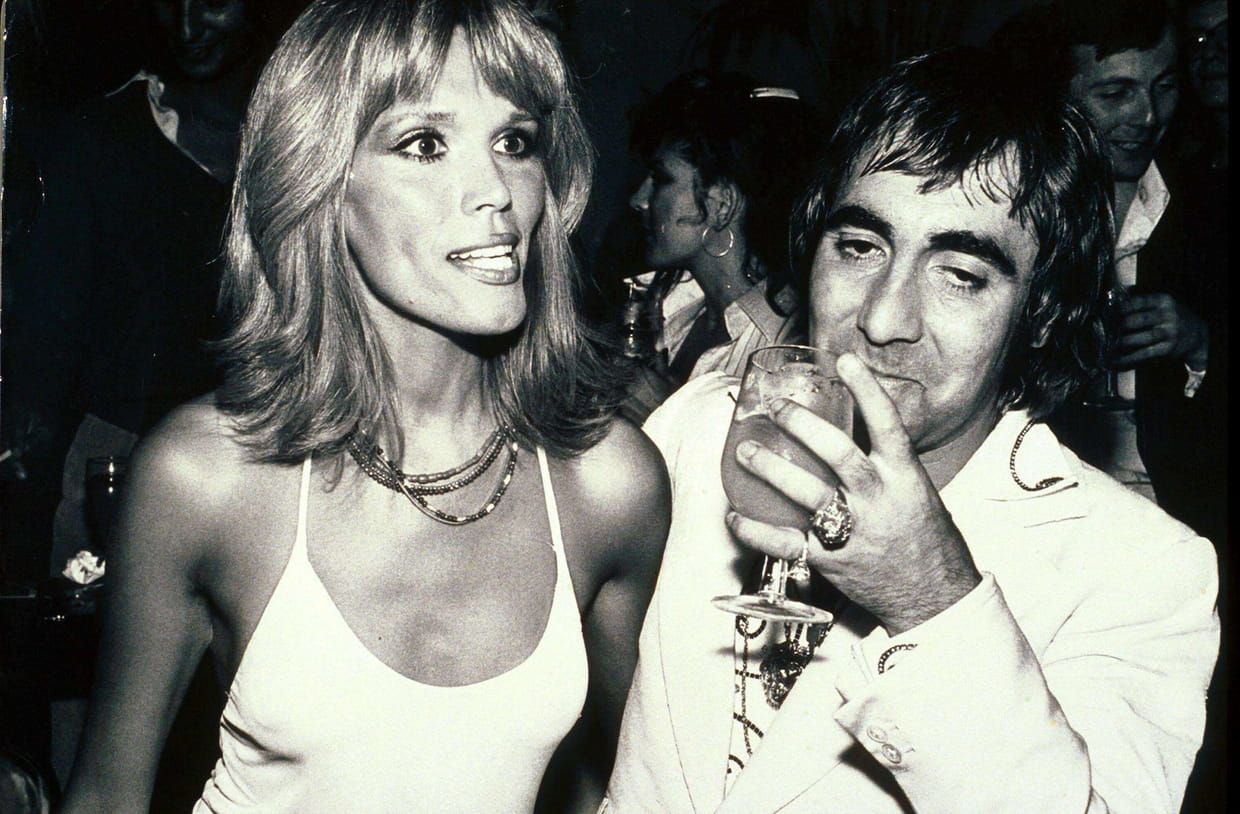 1240x814 Keith Moon with French singer Amanda Lear, circa 1970