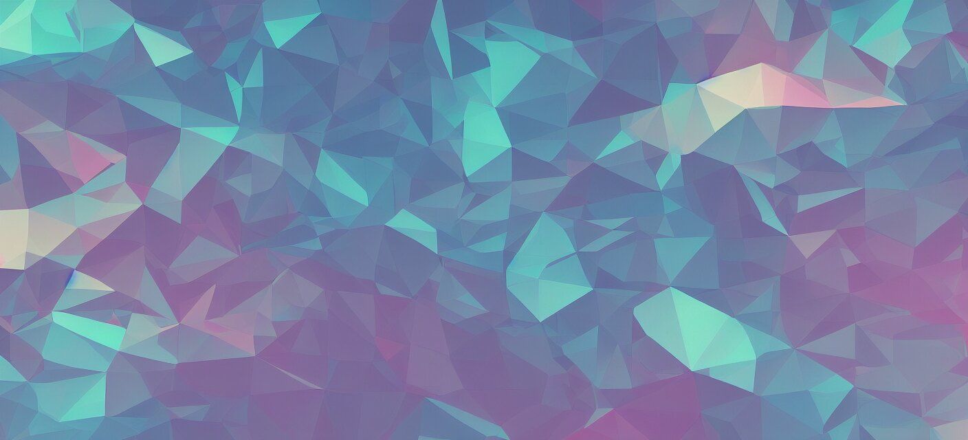 1408x640 Lexica low poly cyberpunk pastel colors desktop wallpaper