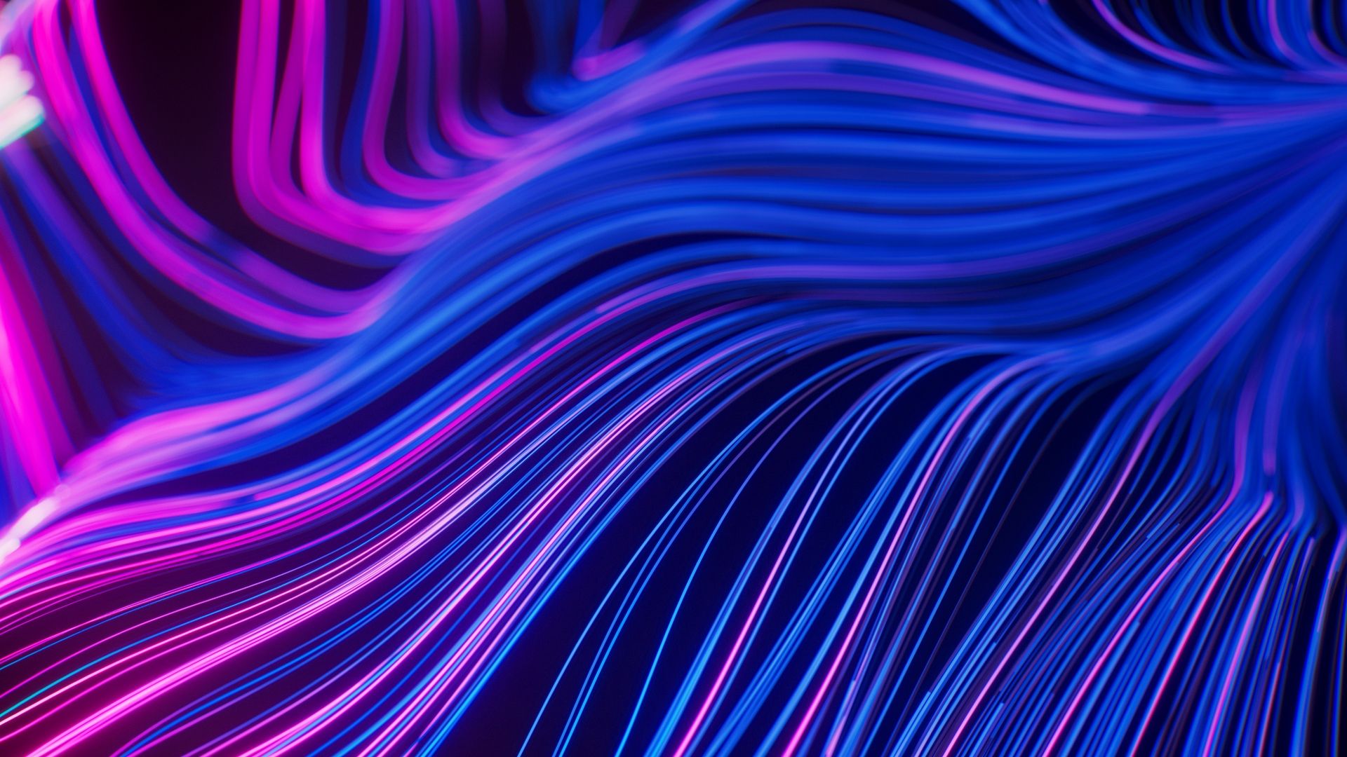 1920x1080 Cyberpunk Wallpaper 4K, Abstract art, Glowing lines