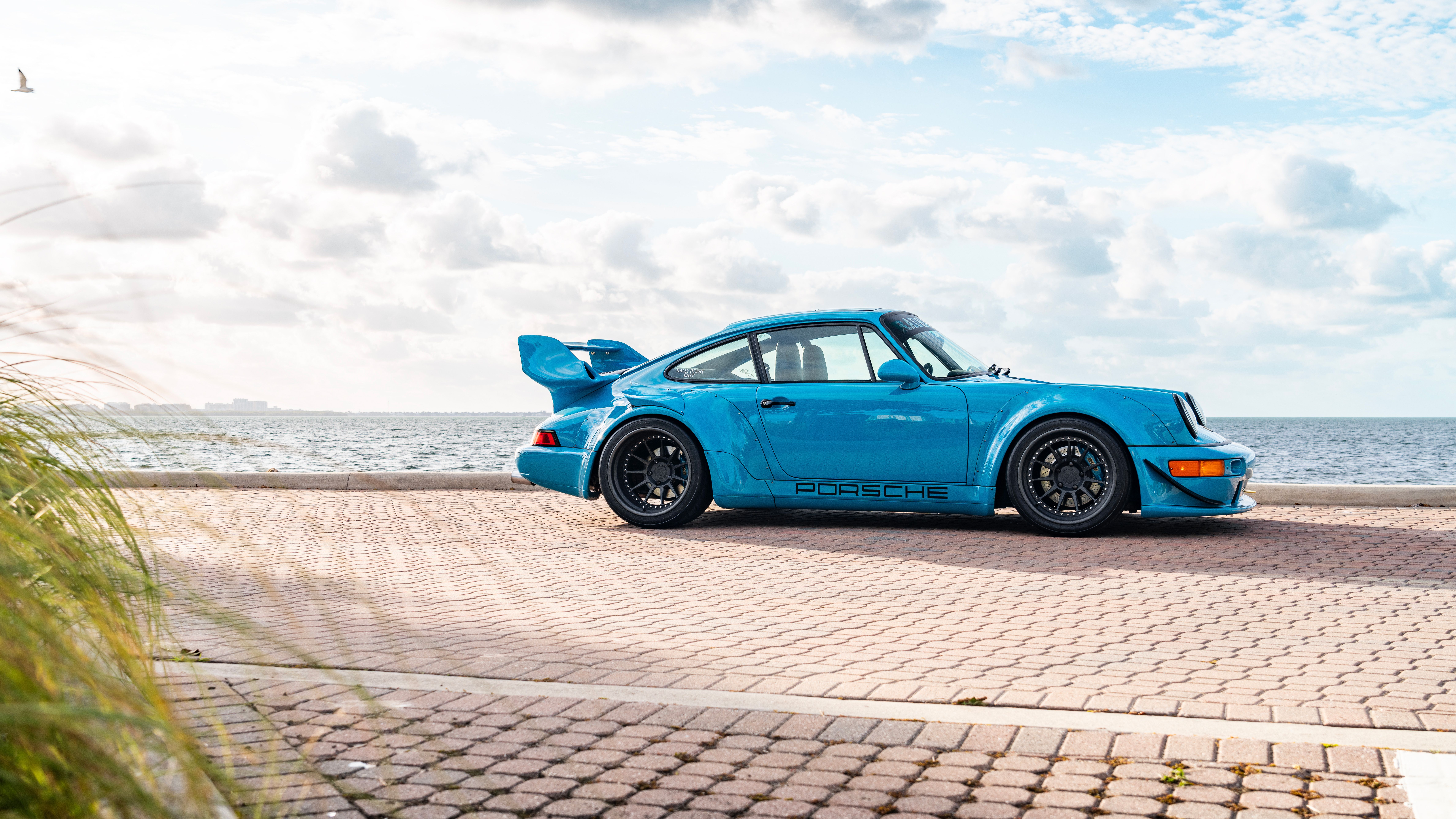 9504x5346 Porsche Rwb 964 Chris Miami Blue Wallpaper, HD Cars Wallpaper, 4k Wallpaper, Image, Background, Photos and Picture