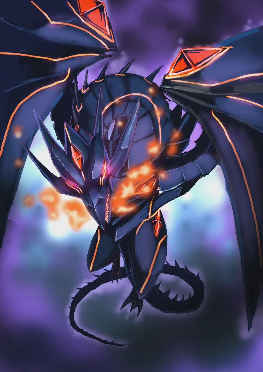 849x1200 Red Eyes Darkness Dragon [Art By Hetareoh!!]