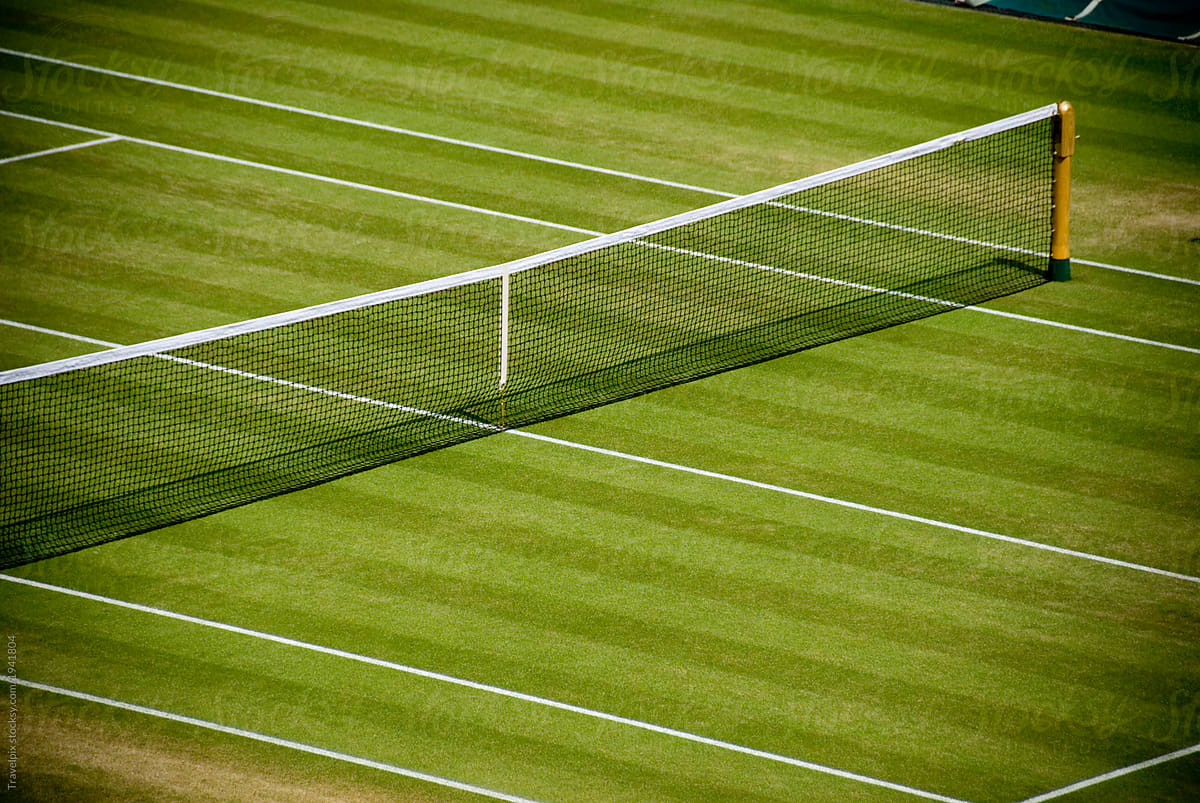 1200x803 Grass Tennis Court. Stocksy