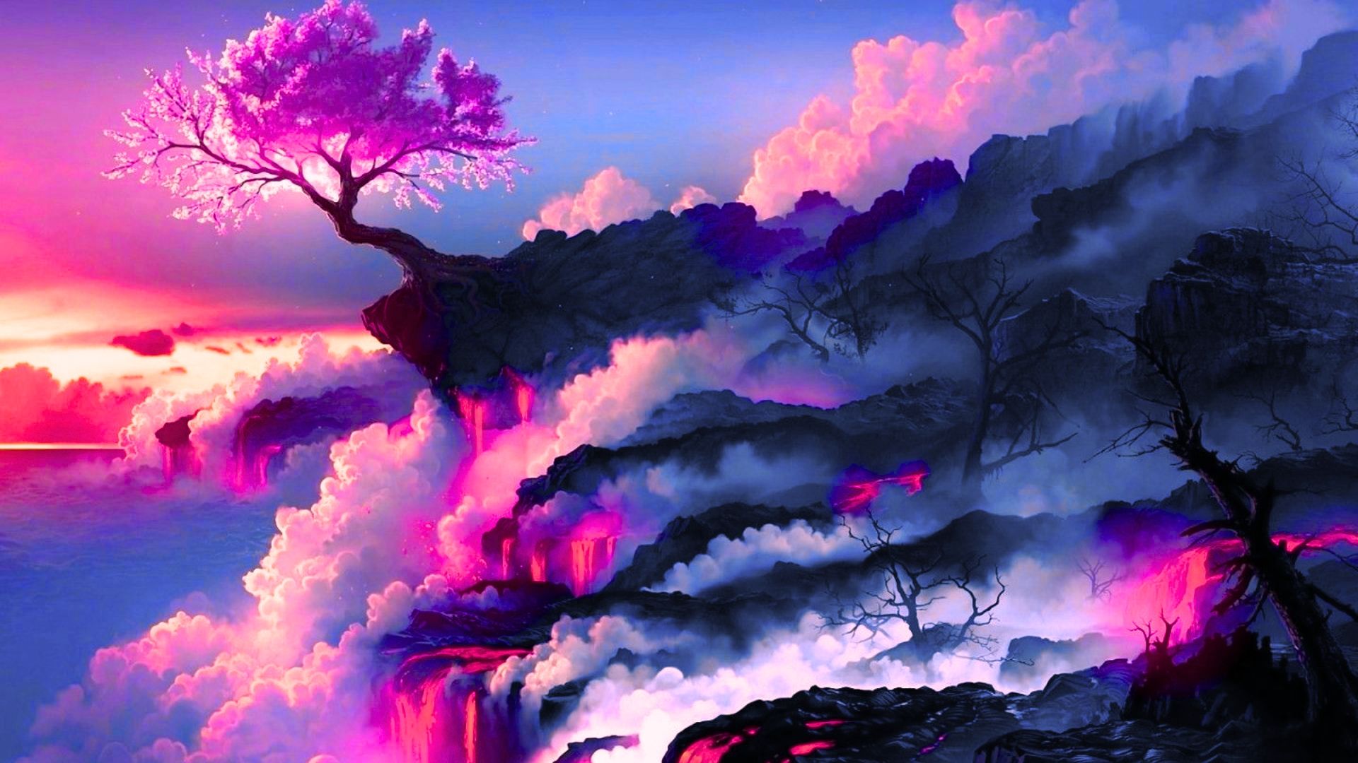 1920x1080 Desktop Anime Scenery Wallpaper