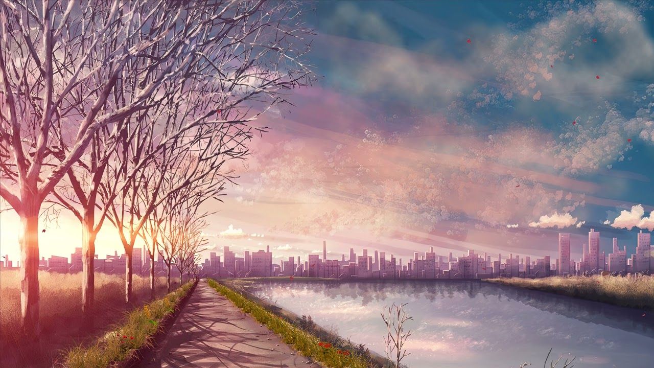 1280x720 Desktop Anime Scenery Wallpaper