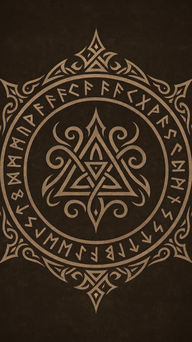 800x1422 Viking Symbols Image Wallpaper