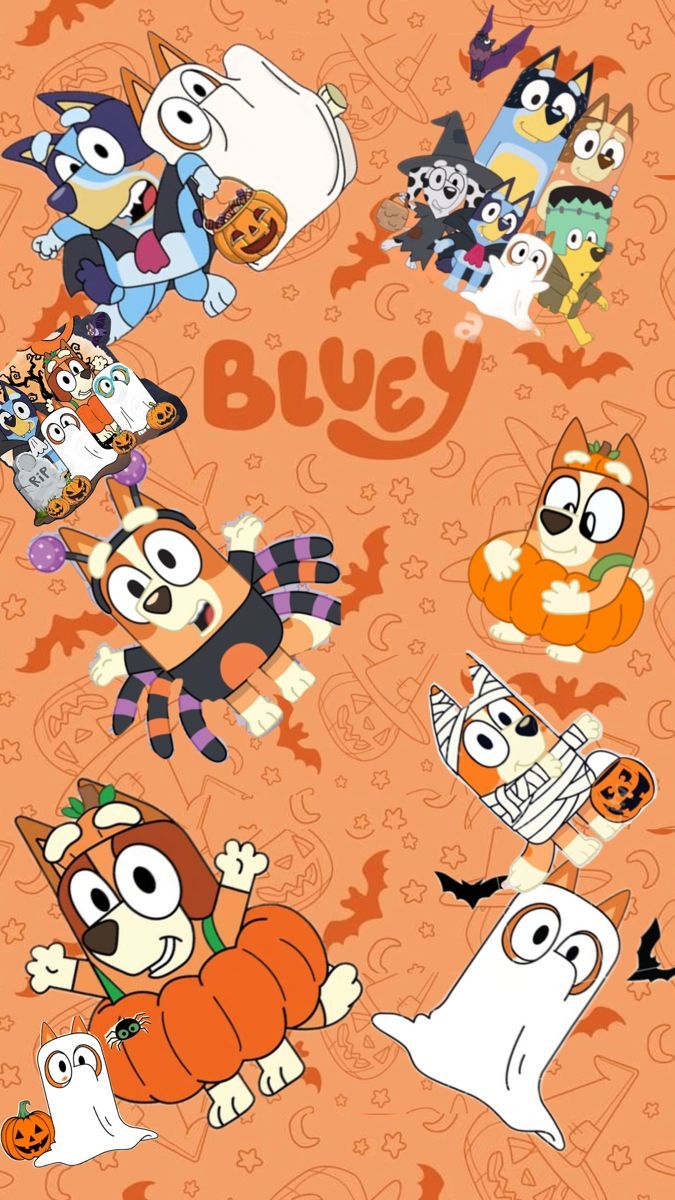 675x1200 Halloween door decorations classroom. Halloween wallpaper iphone background, Bluey halloween, Bluey background