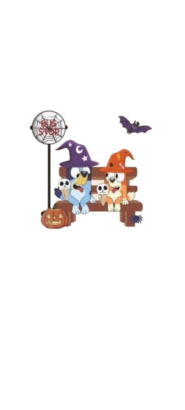 640x1420 Bluey halloween background. Bluey thanksgiving wallpaper, Bluey fall wallpaper, Halloween wallpaper cute