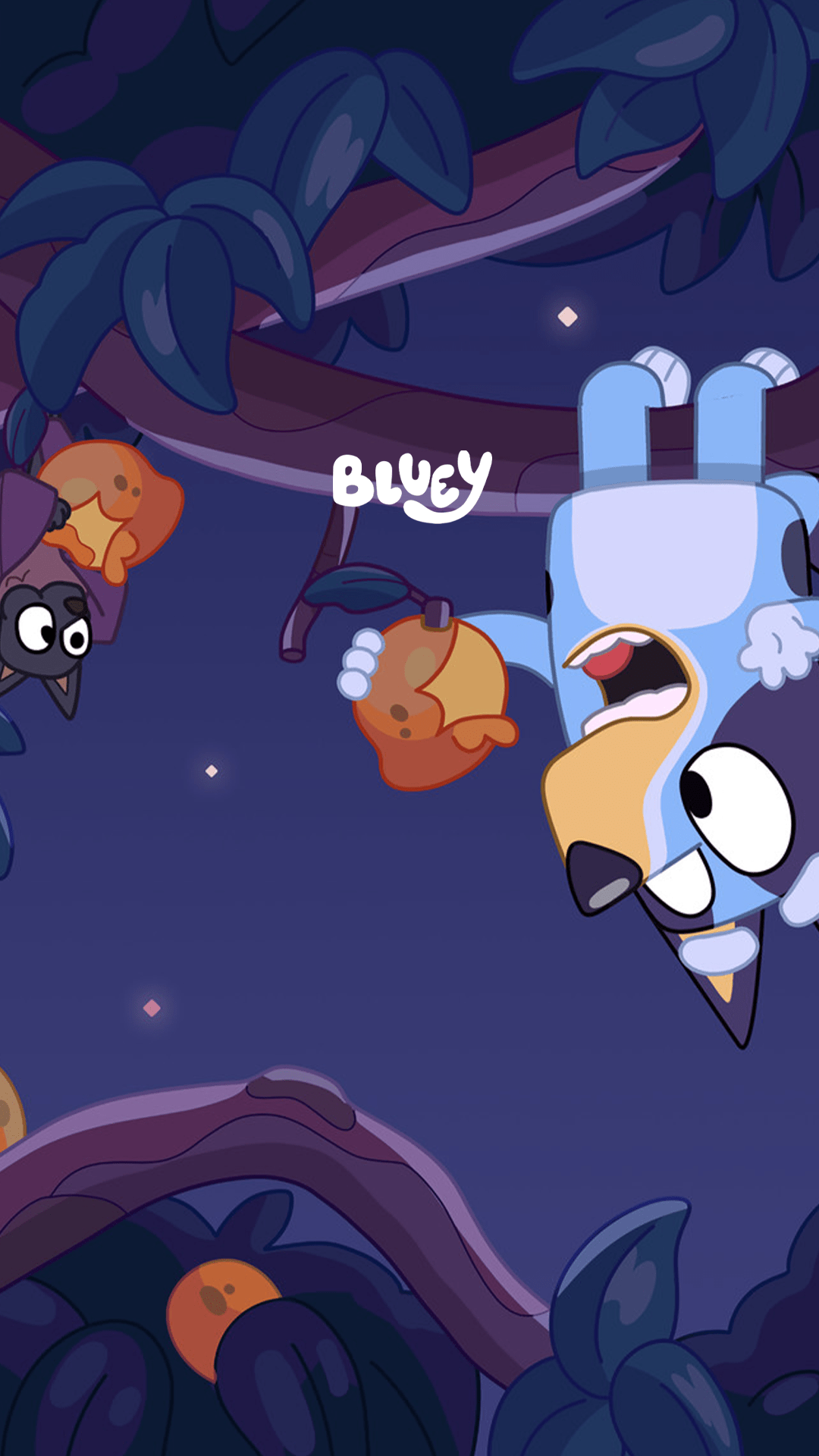 1080x1920 Free Bluey phone wallpaper: Halloween scare png picture
