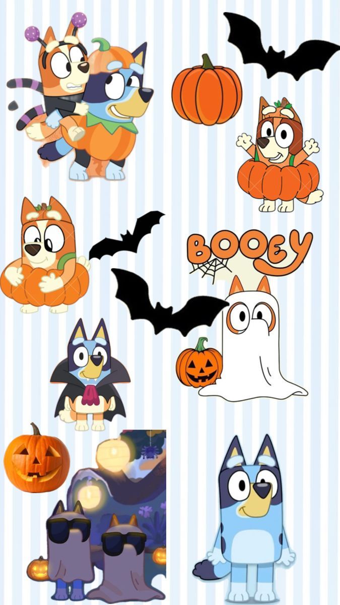 675x1200 Halloween bluey picture. Halloween wallpaper background bluey, Bluey fall wallpaper, Bluey halloween party
