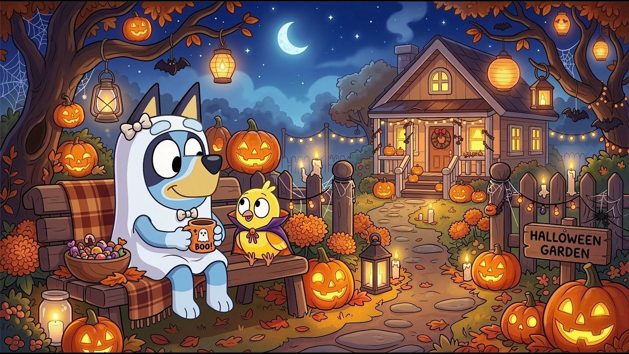 1280x720 Bluey’s Spooky Halloween Evening