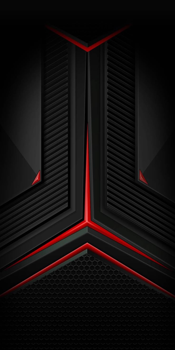 736x1472 Black and Red Geometric Wallpaper. Black and red wallpaper for iphone, Cool black